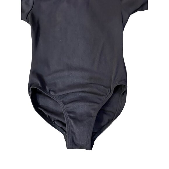 Jacques Moret Leotard Used Black Little Girls 4/5 (XS) - Picture 5 of 11